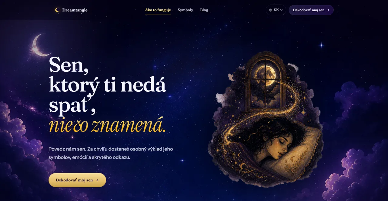 Náhľad webu Dreamtangle